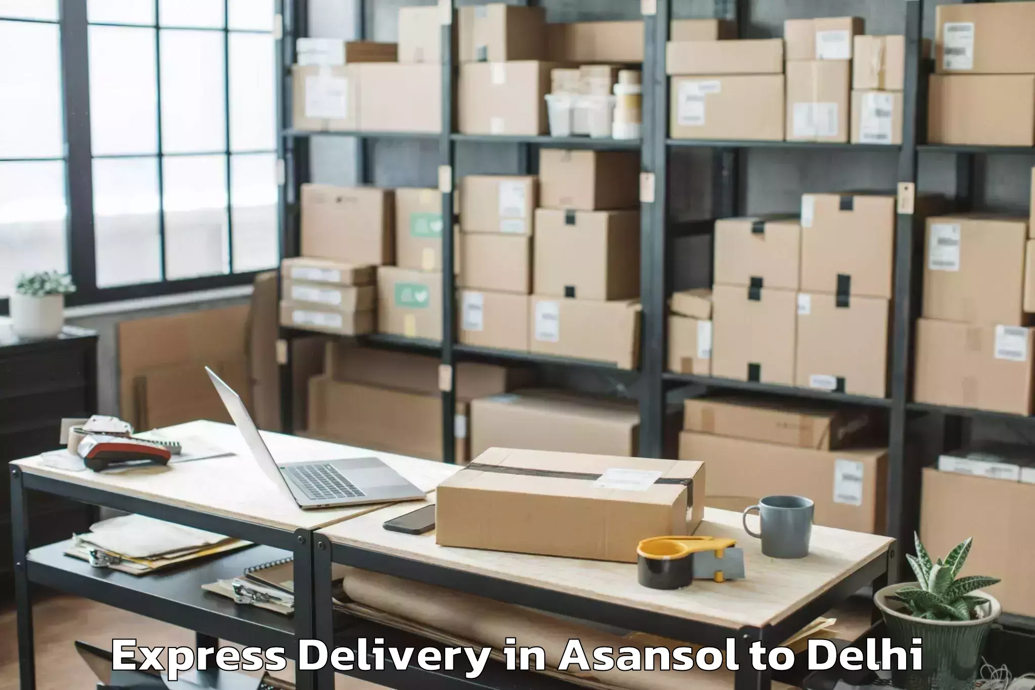 Leading Asansol to Alipur Express Delivery Provider